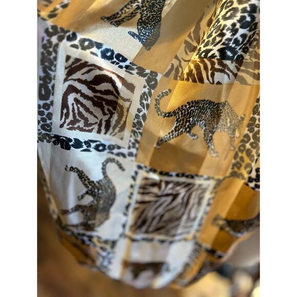 Scarfs Lot of 3 Brown Tones Shawl Wrap Head Gear Boho Chic Office Wear - Picture 8 of 11